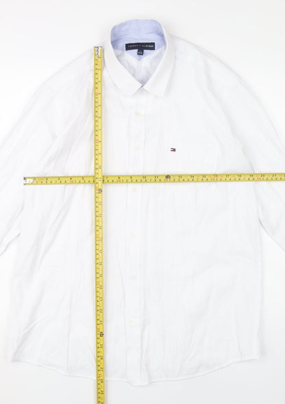 Tommy Hilfiger Men’s White L 41-42 Regular Fit Dress Shirt