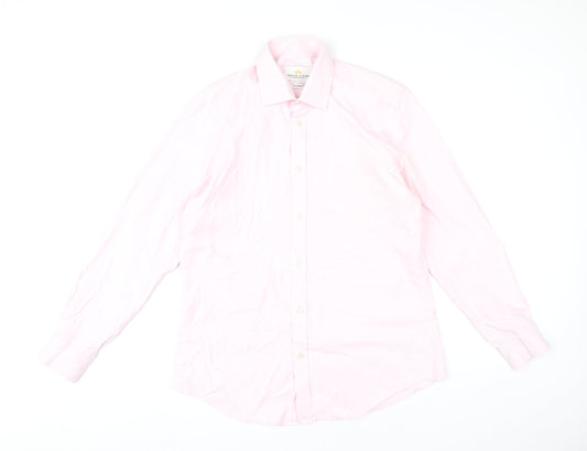Taylor & Hunt Men's Pink 15.5 Slim Fit Cotton Dress Shirt