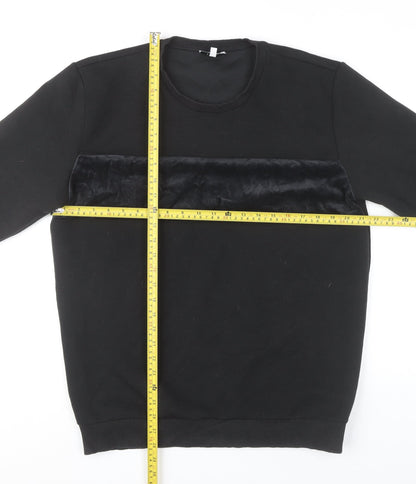 Mens UK Size L Reiss Black Pullover Sweatshirt