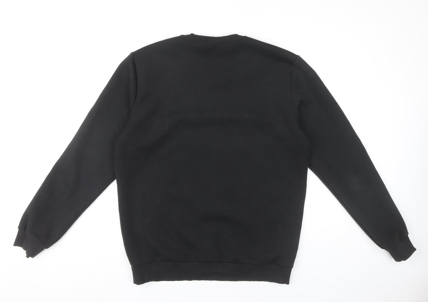 Mens UK Size L Reiss Black Pullover Sweatshirt