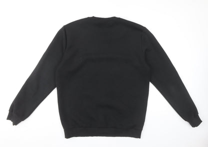 Mens UK Size L Reiss Black Pullover Sweatshirt