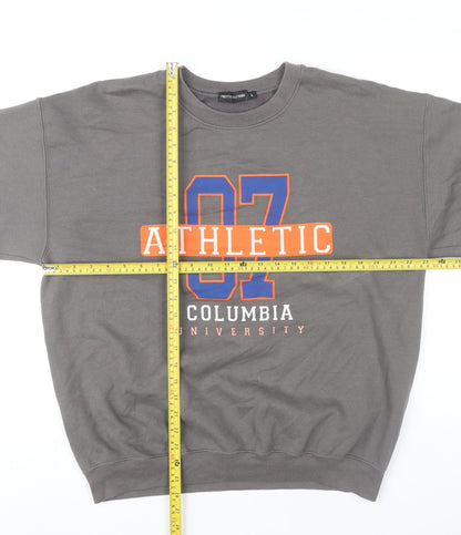 PrettyLittleThing Women’s Grey Athletic Columbia University Sweatshirt L