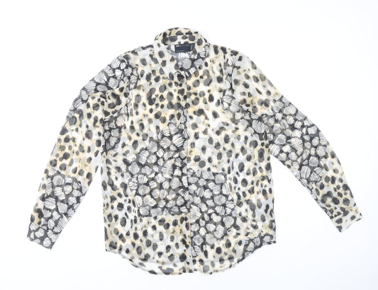 Womens UK Size 8 ASOS Design Multicoloured Basic Button-Up