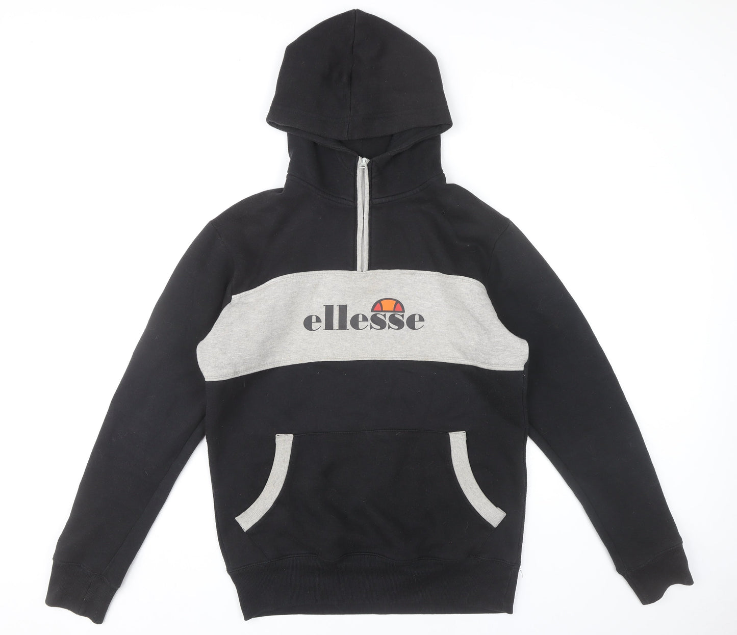 Mens UK Size M ellesse Black Pullover Hoodie