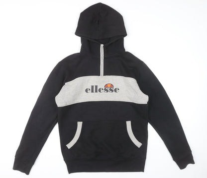 Mens UK Size M ellesse Black Pullover Hoodie
