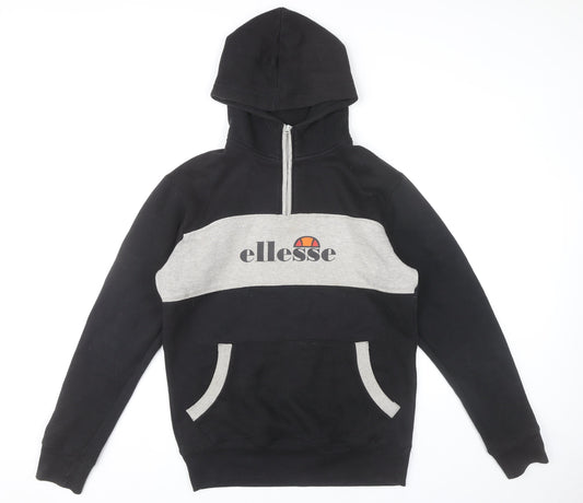 Mens UK Size M ellesse Black Pullover Hoodie