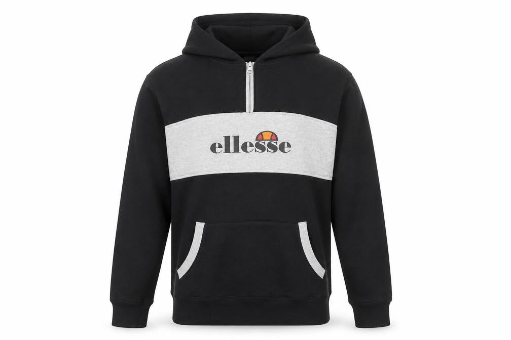Mens UK Size M ellesse Black Pullover Hoodie