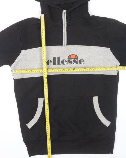 Mens UK Size M ellesse Black Pullover Hoodie