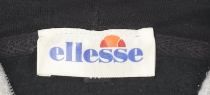 Mens UK Size M ellesse Black Pullover Hoodie