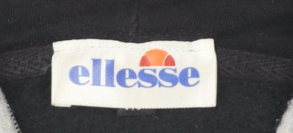 Mens UK Size M ellesse Black Pullover Hoodie