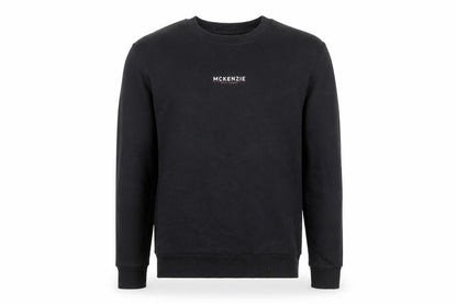 Mens UK Size M McKenzie Black Pullover Sweatshirt