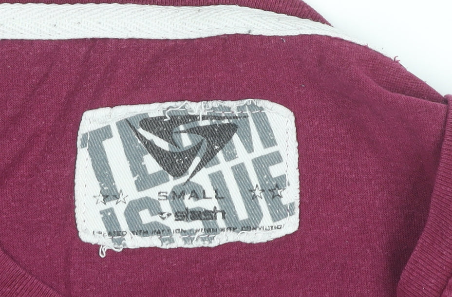 Stash Rugby Team Issue Men's Red Cotton Graphic T-Shirt Size S