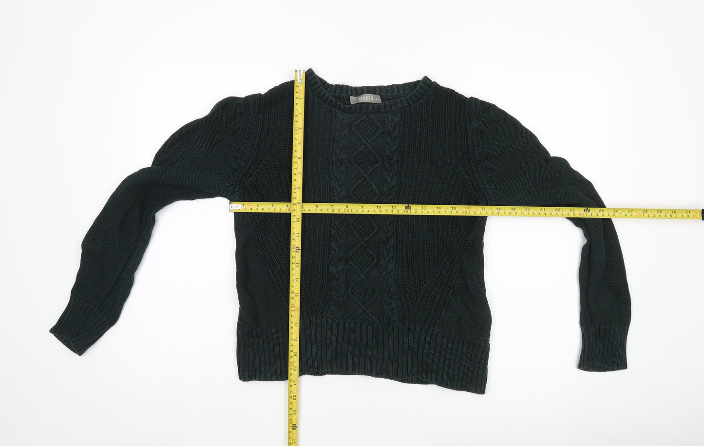 Womens UK Size M Oasis Black Pullover Jumper