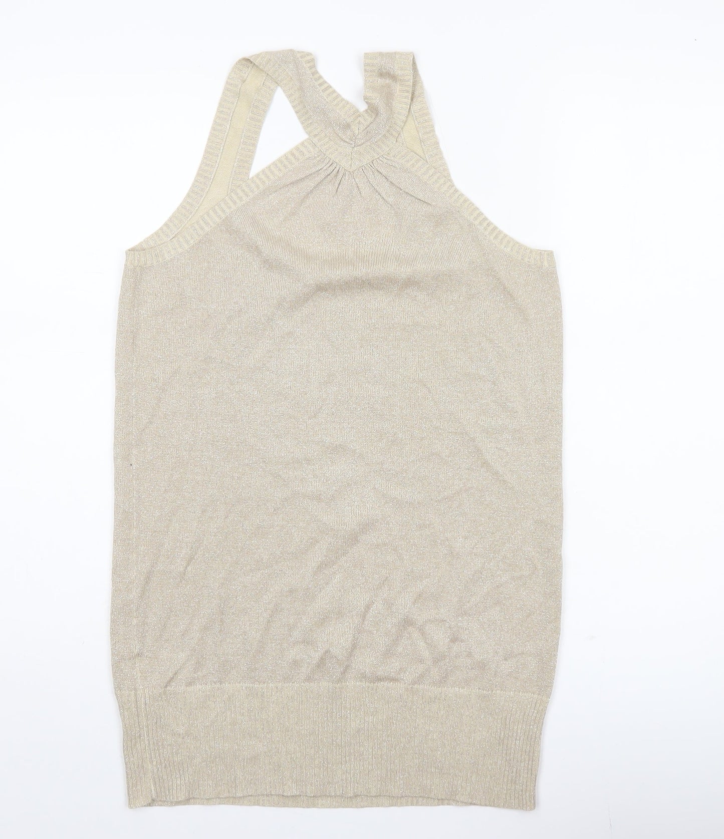 Womens UK Size 14 Oasis Beige Vest Jumper