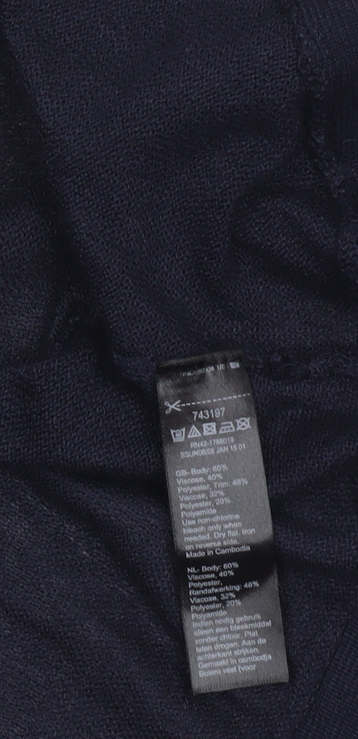 Womens UK Size S Monsoon Blue Shrug Jumper