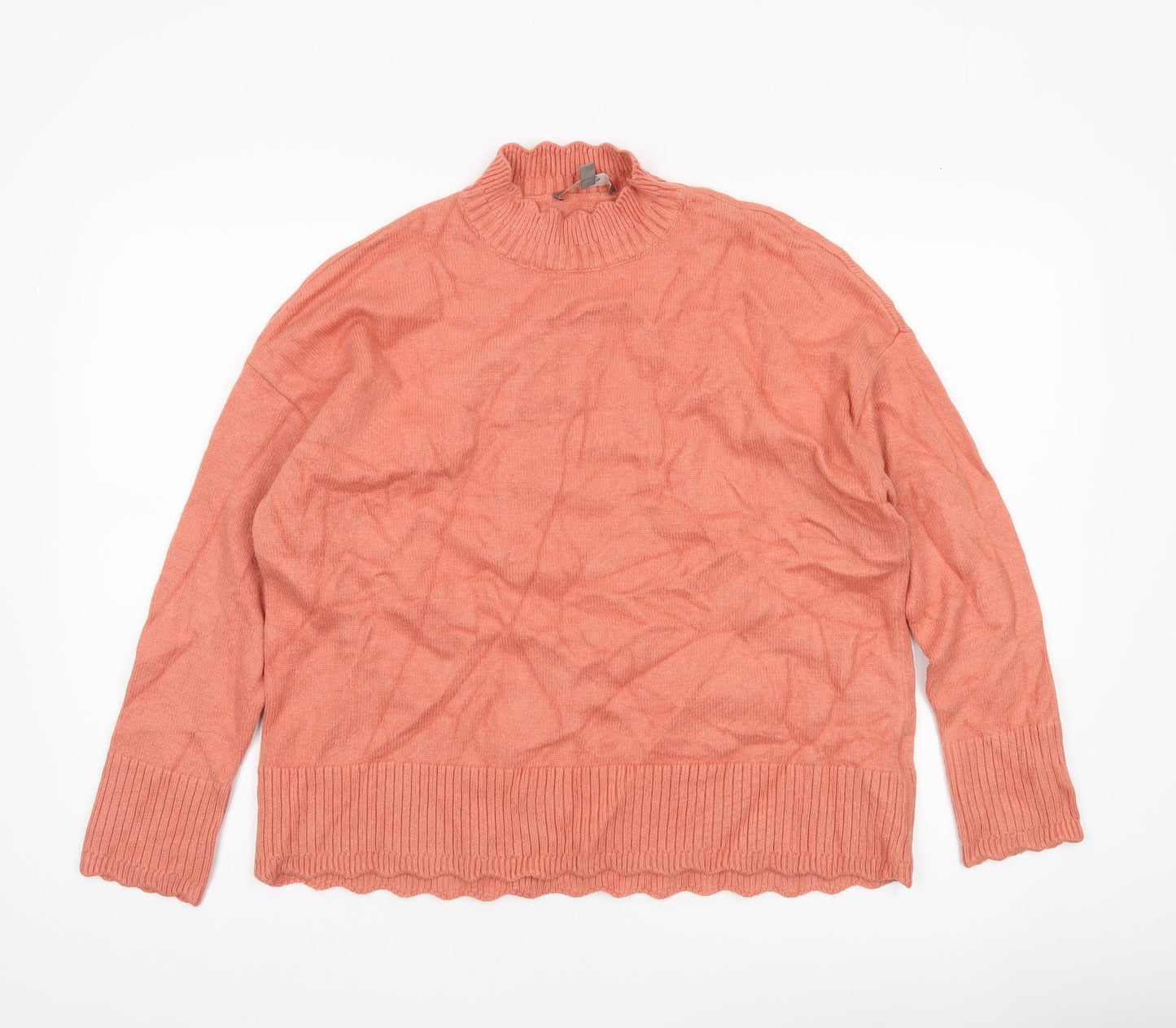 Womens UK Size S Oasis Pink Pullover Jumper