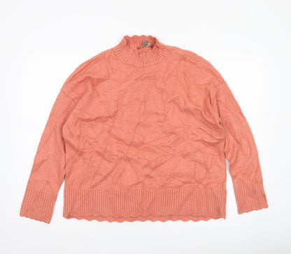 Womens UK Size S Oasis Pink Pullover Jumper