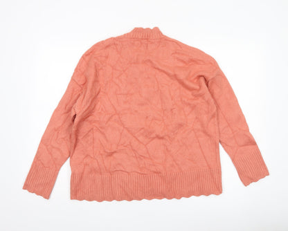 Womens UK Size S Oasis Pink Pullover Jumper