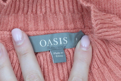 Womens UK Size S Oasis Pink Pullover Jumper