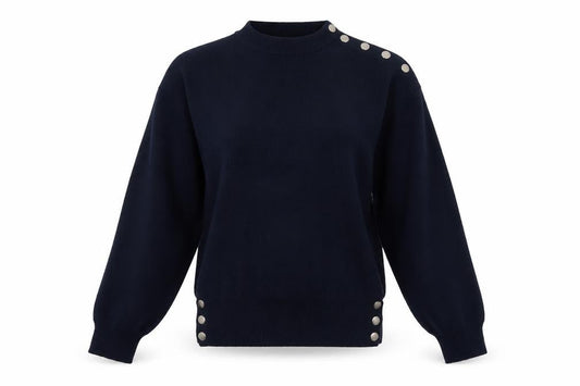 Womens UK Size 8 Pull&Bear Black Pullover Jumper