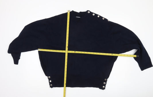 Womens UK Size 8 Pull&Bear Black Pullover Jumper