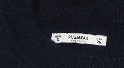 Womens UK Size 8 Pull&Bear Black Pullover Jumper