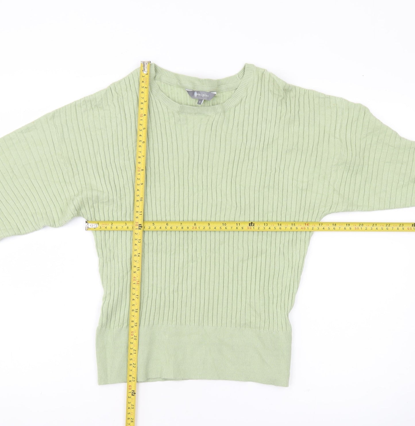 Womens UK Size 16 Principles Green Pullover Jumper