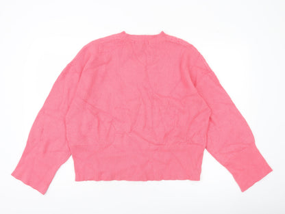 Womens UK Size L Marks and Spencer Pink Pullover Jumper