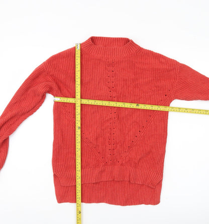 Womens UK Size 6 Fat Face Red Pullover Jumper