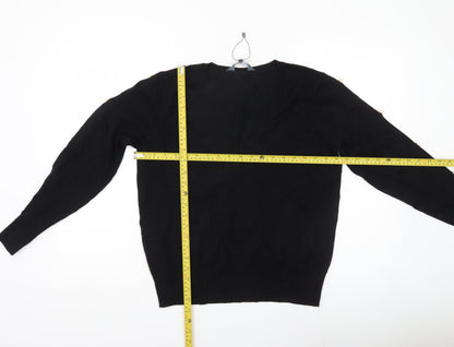 Womens UK Size 14 Sosandar Black Pullover Jumper