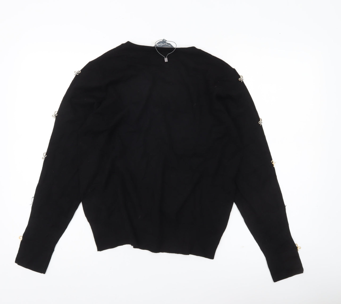 Womens UK Size 14 Sosandar Black Pullover Jumper