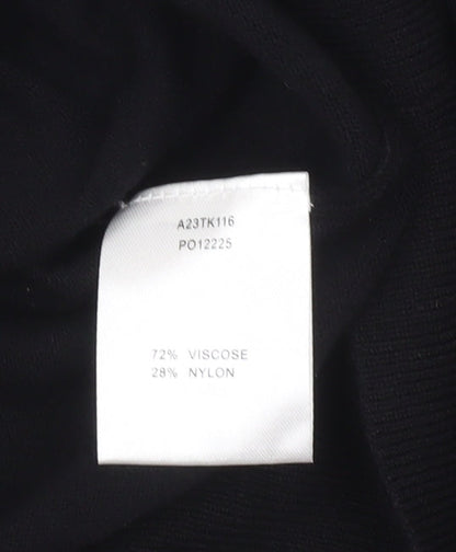 Womens UK Size 14 Sosandar Black Pullover Jumper