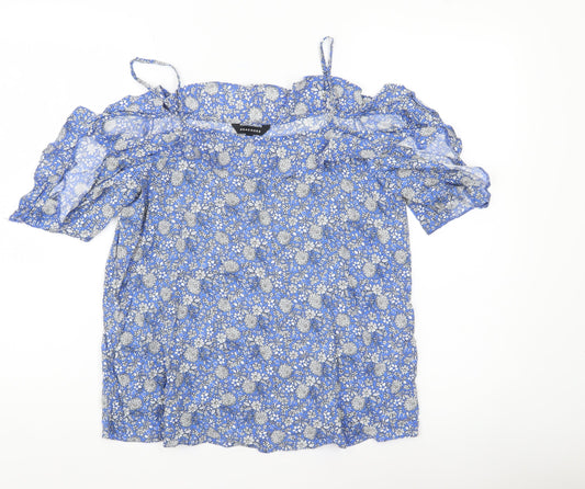 Womens UK Size 10 Peacocks Blue Camisole Blouse