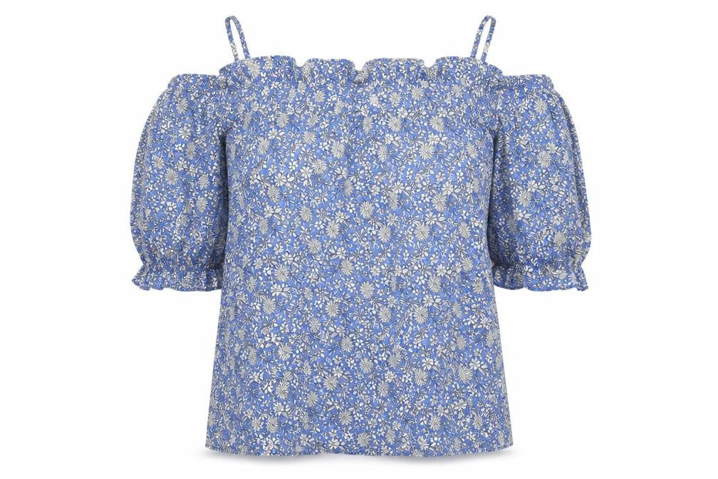 Womens UK Size 10 Peacocks Blue Camisole Blouse