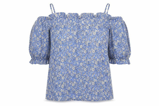 Womens UK Size 10 Peacocks Blue Camisole Blouse