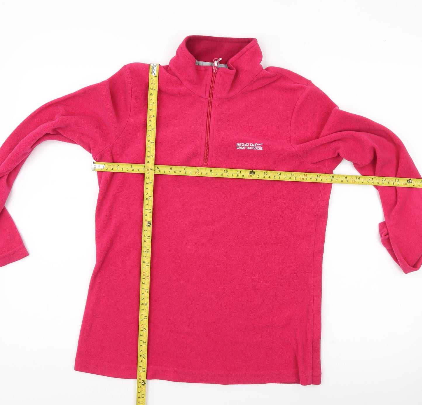 Regatta Womens Pink Fleece Sweatshirt UK 10 Half Zip Outdoor Walking