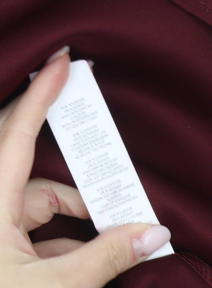 Boohoo Women’s Red Off Shoulder Skater Dress Size 10