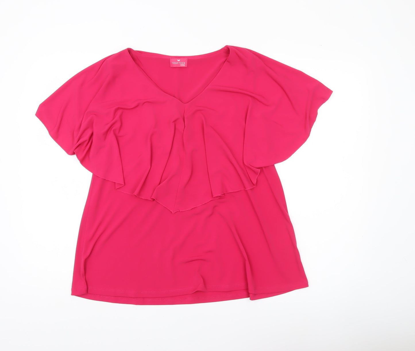 Womens UK Size S Together Pink Tunic Blouse