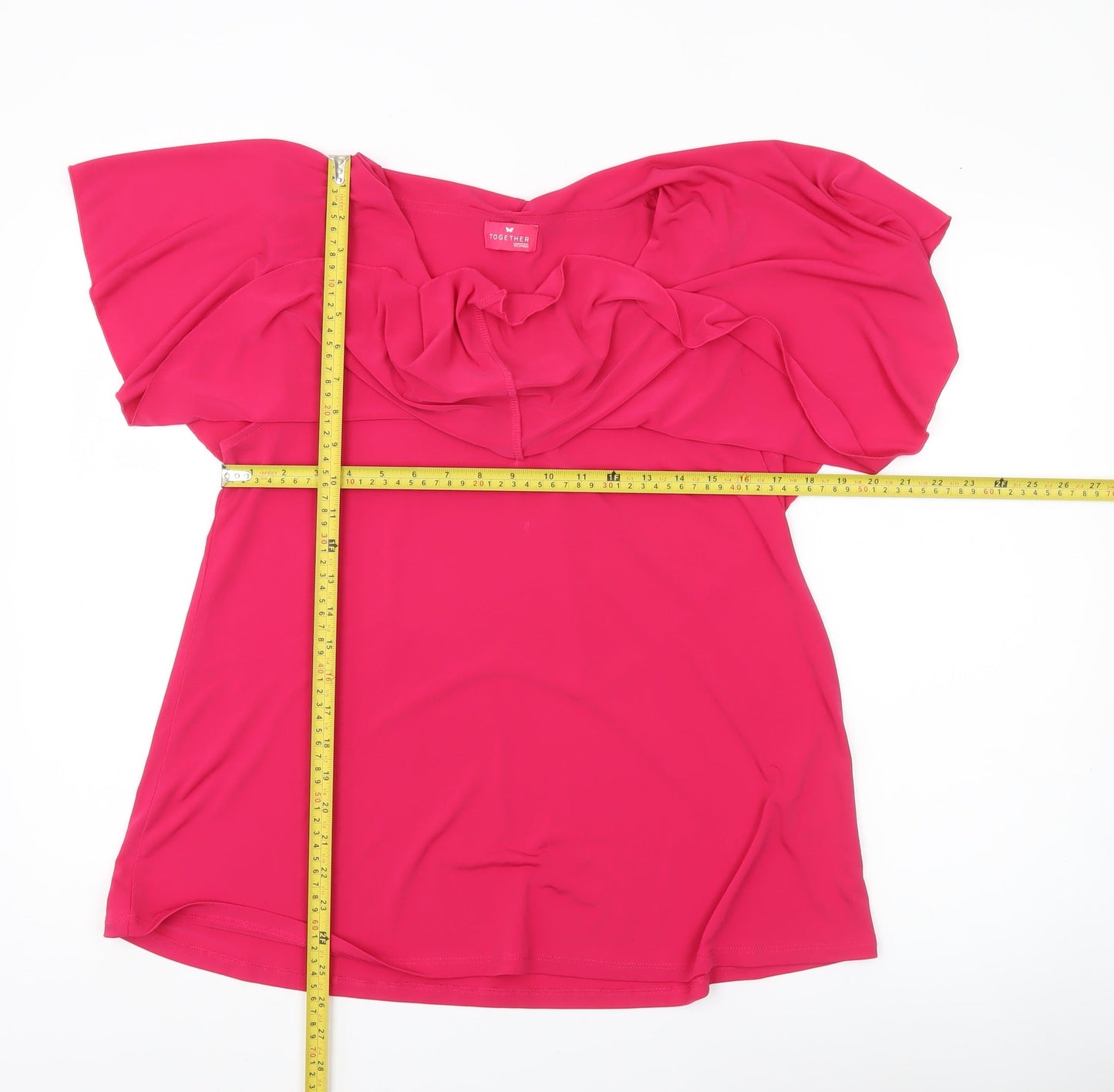 Womens UK Size S Together Pink Tunic Blouse