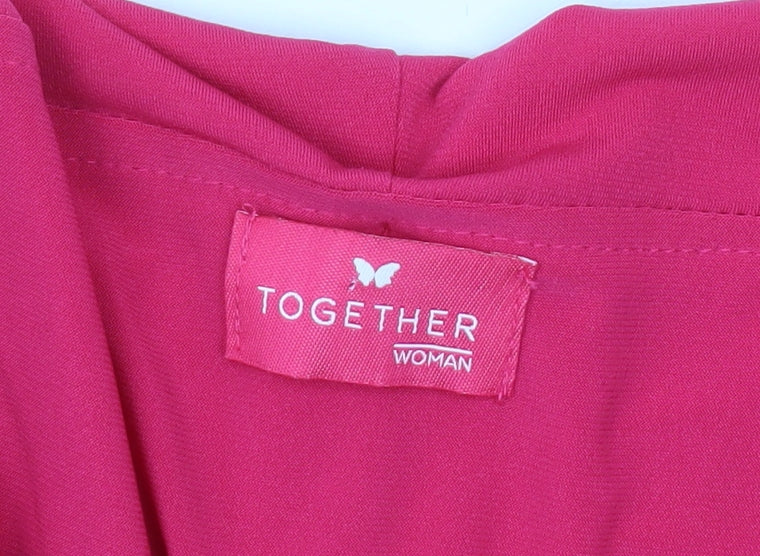 Womens UK Size S Together Pink Tunic Blouse