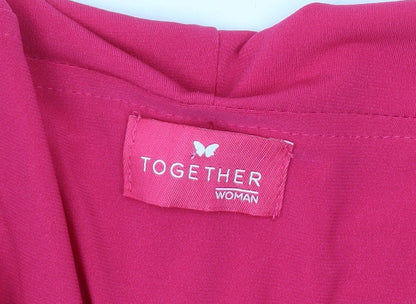Womens UK Size S Together Pink Tunic Blouse