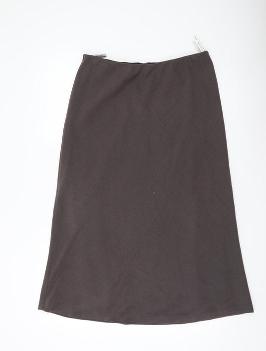 Minuet Women Brown Size 16 Midi Pencil Skirt Lined Workwear
