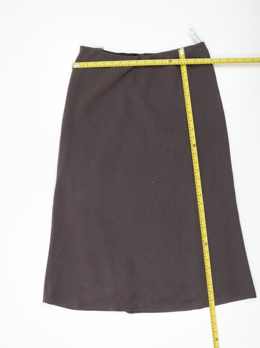Minuet Women Brown Size 16 Midi Pencil Skirt Lined Workwear