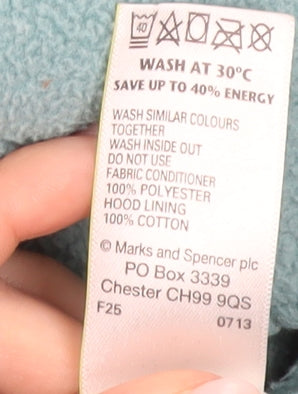 Womens UK Size 12 Marks and Spencer Blue Duffel Coat