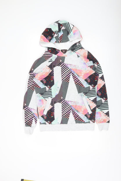 Next Unisex Kids Multicoloured Pullover Hoodie Size 6 Geometric Print