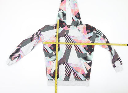 Next Unisex Kids Multicoloured Pullover Hoodie Size 6 Geometric Print