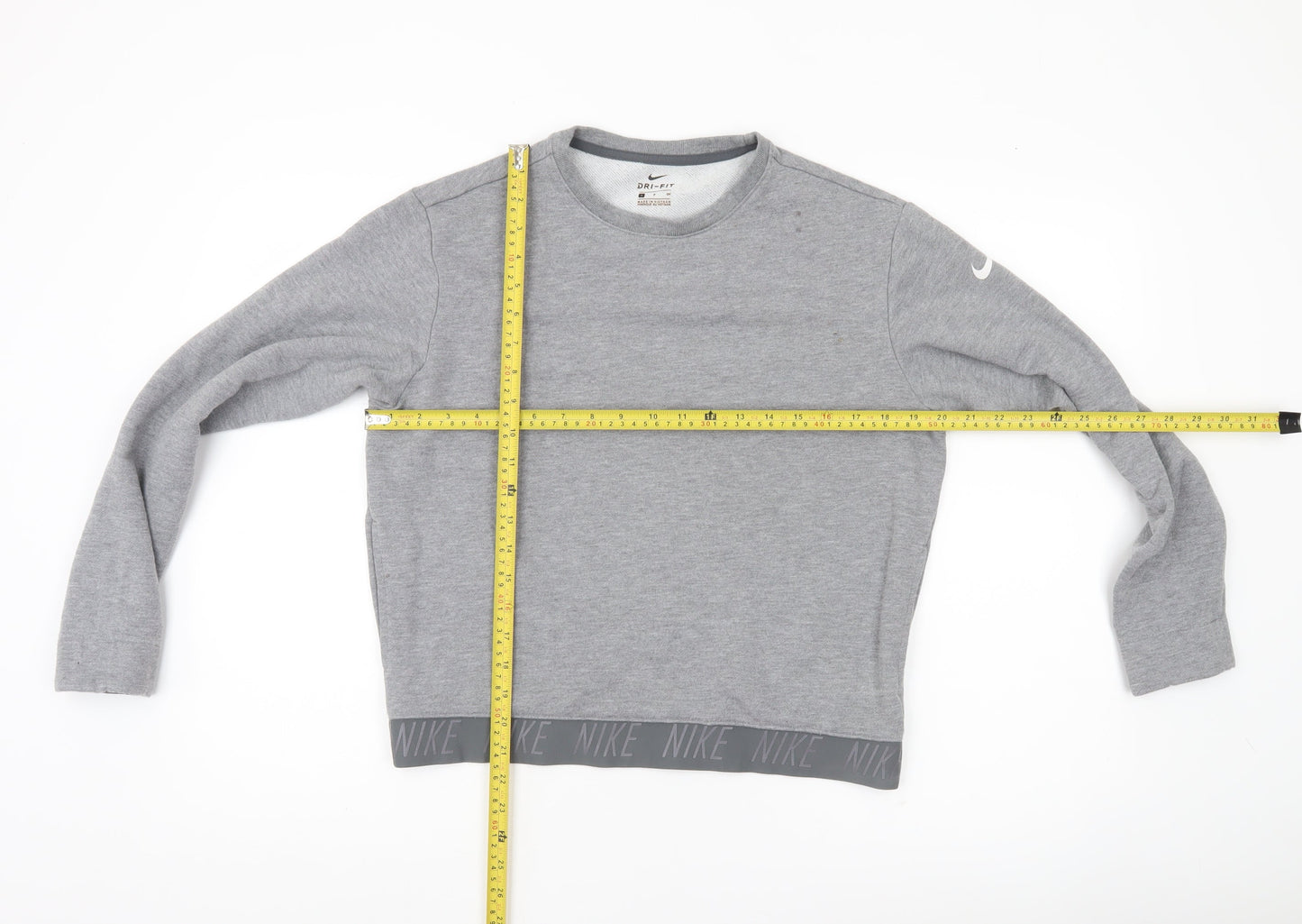 Nike Women’s Grey Dri-Fit Sweatshirt Small Pullover Long Sleeve