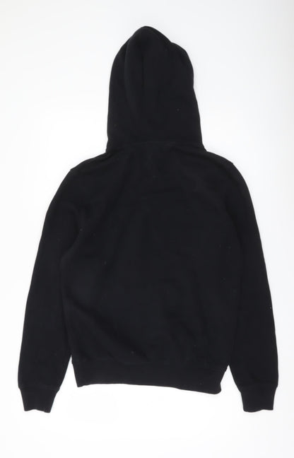 Tommy Jeans Men’s Black Pullover Hoodie Small Logo Embroidered