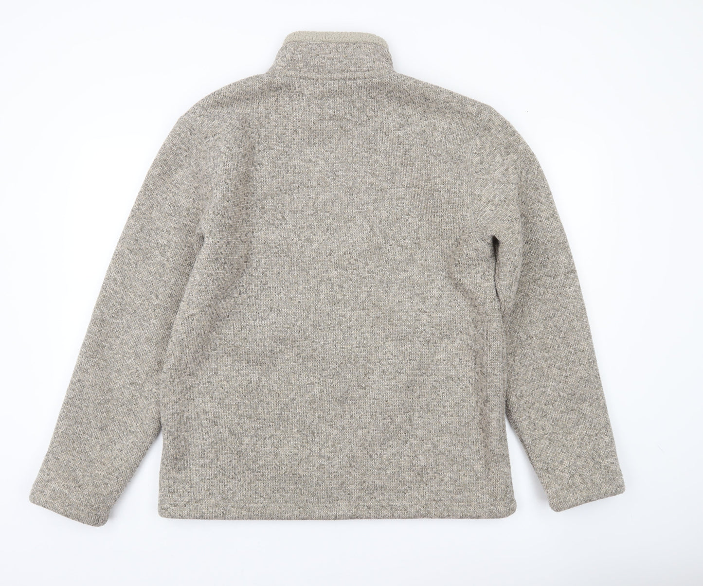 Marks and Spencer Mens Grey Knit Full Zip Jacket Size M