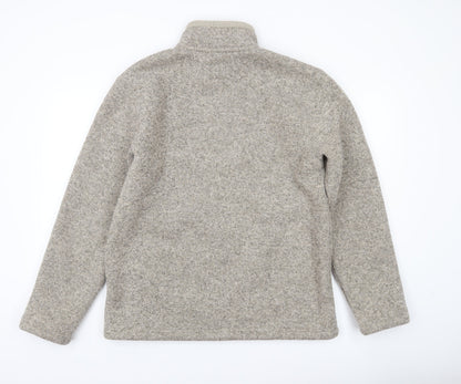 Marks and Spencer Mens Grey Knit Full Zip Jacket Size M